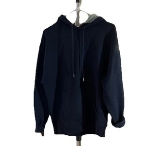 Champion Hoodie Navy Blue  Men's Medium
